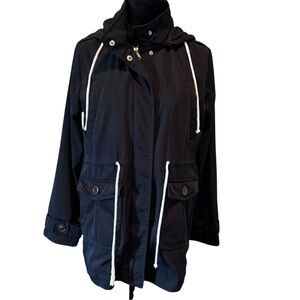 Zara Women's Black Hooded Jacket,Medium, Winter Outdoors Fall Gameday Camping